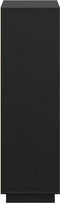 vidaXL - Hoge - kast - 74x35x117 - cm - massief - grenenhout - zwart