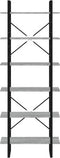 vidaXL - Hoge - kast - 80x30x210 - cm - bewerkt - hout - grijs - sonoma - eikenkleurig