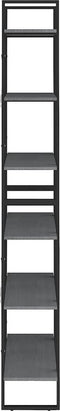 vidaXL - Hoge - kast - 80x30x210 - cm - massief - grenenhout - grijs
