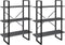 vidaXL - Hoge - kast - 80x30x210 - cm - massief - grenenhout - grijs