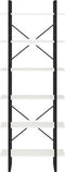 vidaXL - Hoge - kast - 80x30x210 - cm - massief - grenenhout - wit