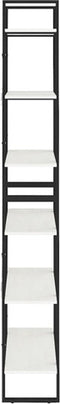 vidaXL - Hoge - kast - 80x30x210 - cm - massief - grenenhout - wit