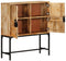 vidaXL - Hoge - kast - 80x30x95 - cm - massief - ruw - mangohout