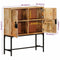 vidaXL - Hoge - kast - 80x30x95 - cm - massief - ruw - mangohout