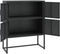 vidaXL - Hoge - kast - 80x35x100 - cm - staal - zwart