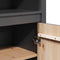 vidaXL - Hoge - kast - 80x35x154 - cm - massief - grenenhout - grijs