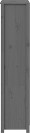 vidaXL - Hoge - kast - 80x35x154 - cm - massief - grenenhout - grijs