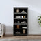 vidaXL - Hoge - kast - 80x35x154 - cm - massief - grenenhout - grijs
