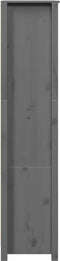 vidaXL - Hoge - kast - 80x35x154 - cm - massief - grenenhout - grijs