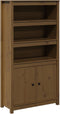 vidaXL - Hoge - kast - 80x35x154 - cm - massief - grenenhout - honingbruin
