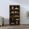 vidaXL - Hoge - kast - 80x35x154 - cm - massief - grenenhout - honingbruin
