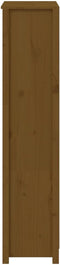 vidaXL - Hoge - kast - 80x35x154 - cm - massief - grenenhout - honingbruin