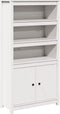 vidaXL - Hoge - kast - 80x35x154 - cm - massief - grenenhout - wit
