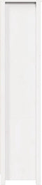 vidaXL - Hoge - kast - 80x35x154 - cm - massief - grenenhout - wit