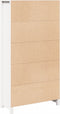 vidaXL - Hoge - kast - 80x35x154 - cm - massief - grenenhout - wit
