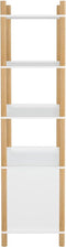 vidaXL - Hoge - kast - 80x40x153 - cm - bewerkt - hout - wit