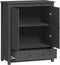 vidaXL - Hoge - kast - 83x41,5x100 - cm - massief - grenenhout - grijs