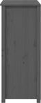 vidaXL - Hoge - kast - 83x41,5x100 - cm - massief - grenenhout - grijs