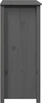 vidaXL - Hoge - kast - 83x41,5x100 - cm - massief - grenenhout - grijs