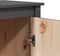vidaXL - Hoge - kast - 83x41,5x100 - cm - massief - grenenhout - grijs