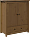 vidaXL - Hoge - kast - 83x41,5x100 - cm - massief - grenenhout - honingbruin