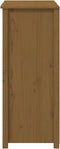 vidaXL - Hoge - kast - 83x41,5x100 - cm - massief - grenenhout - honingbruin
