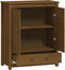 vidaXL - Hoge - kast - 83x41,5x100 - cm - massief - grenenhout - honingbruin