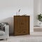 vidaXL - Hoge - kast - 83x41,5x100 - cm - massief - grenenhout - honingbruin