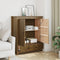 vidaXL - Hoge - kast - 83x41,5x100 - cm - massief - grenenhout - honingbruin