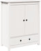 vidaXL - Hoge - kast - 83x41,5x100 - cm - massief - grenenhout - wit