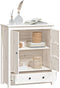 vidaXL - Hoge - kast - 83x41,5x100 - cm - massief - grenenhout - wit