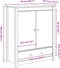 vidaXL - Hoge - kast - 83x41,5x100 - cm - massief - grenenhout - wit