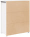 vidaXL - Hoge - kast - 83x41,5x100 - cm - massief - grenenhout - wit