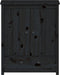 vidaXL - Hoge - kast - 83x41,5x100 - cm - massief - grenenhout - zwart