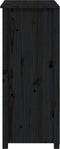 vidaXL - Hoge - kast - 83x41,5x100 - cm - massief - grenenhout - zwart