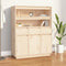 vidaXL - Hoge - kast - 89x40x116,5 - cm - massief - grenenhout