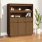 vidaXL - Hoge - kast - 89x40x116,5 - cm - massief - grenenhout - honingbruin