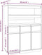 vidaXL - Hoge - kast - 89x40x116,5 - cm - massief - grenenhout - honingbruin