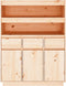 vidaXL - Hoge - kast - 89x40x116,5 - cm - massief - grenenhout