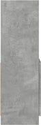 vidaXL - Hoge - kast - 92x33x100 - cm - bewerkt - hout - betongrijs