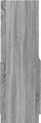 vidaXL - Hoge - kast - 92x33x100 - cm - bewerkt - hout - grijs - sonoma - eikenkleurig