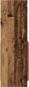 vidaXL - Hoge - kast - 92x33x100 - cm - bewerkt - hout - oud - houtkleurig