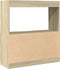 vidaXL - Hoge - kast - 92x33x100 - cm - bewerkt - hout - sonoma - eikenkleurig