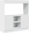 vidaXL - Hoge - kast - 92x33x100 - cm - bewerkt - hout - wit