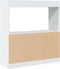 vidaXL - Hoge - kast - 92x33x100 - cm - bewerkt - hout - wit