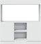 vidaXL - Hoge - kast - 92x33x100 - cm - bewerkt - hout - wit