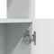 vidaXL - Hoge - kast - 92x33x100 - cm - bewerkt - hout - wit