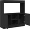 vidaXL - Hoge - kast - 92x33x100 - cm - bewerkt - hout - zwart