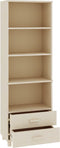 vidaXL - Hoge - kast - HAMAR - 60x35x180 - cm - massief - grenenhout - honingbruin