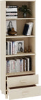 vidaXL - Hoge - kast - HAMAR - 60x35x180 - cm - massief - grenenhout - honingbruin